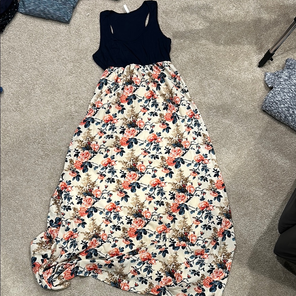 Pinkblush Blue and Pink Halter Sundress